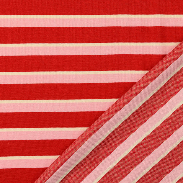 Punta di Roma fabric red yarn dyed 