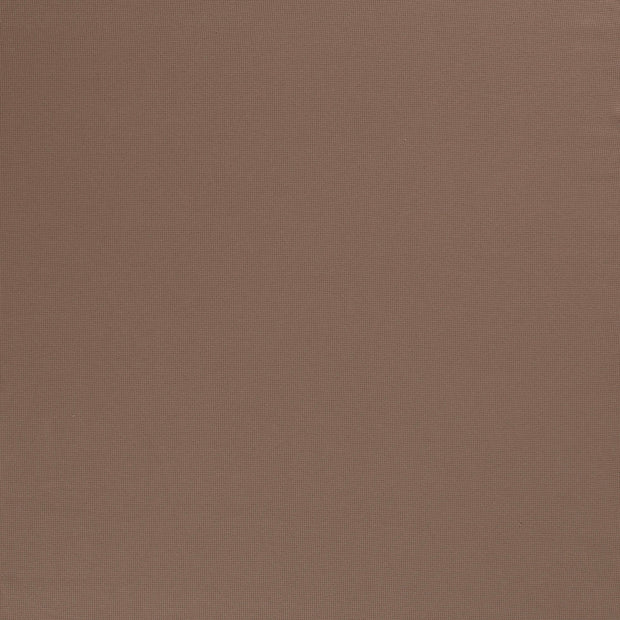 Gauffré Jersey tissu Marron taupe mat 