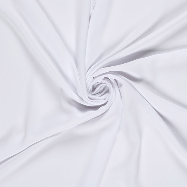 Crêpe tissu Blanc optique peint 