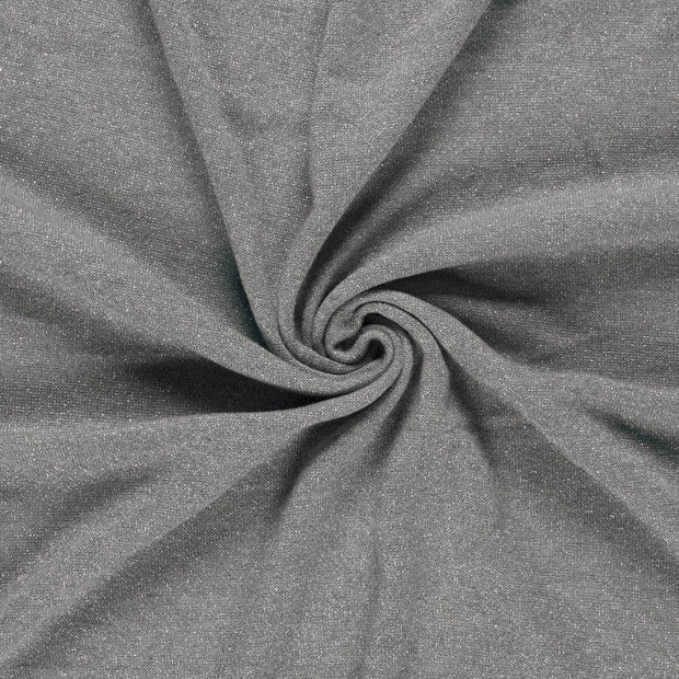 Heavy Knit fabric Dark Grey Lurex 