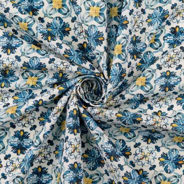 cretonne fabric Baby Blue 
