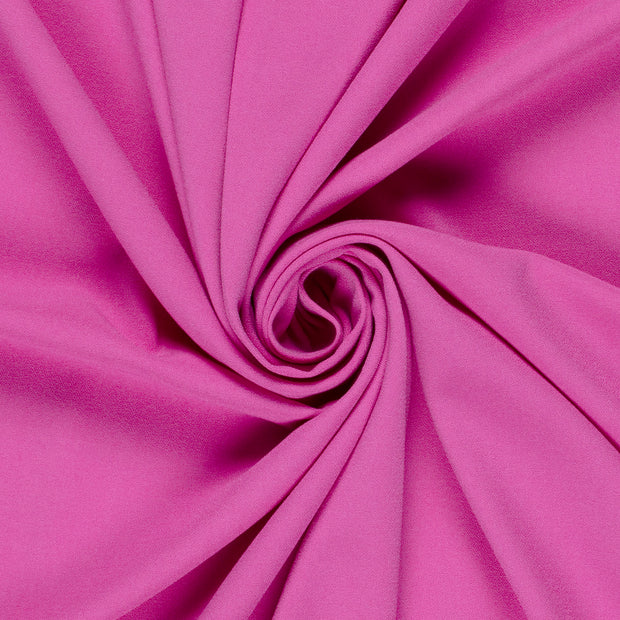 Moss Crêpe fabric Unicolour Fuchsia