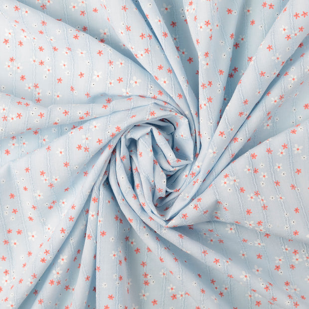 Voile fabrik Babyblau 
