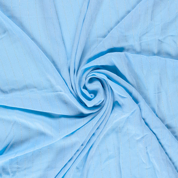 Crêpe tissu Bleu bébé Lurex 