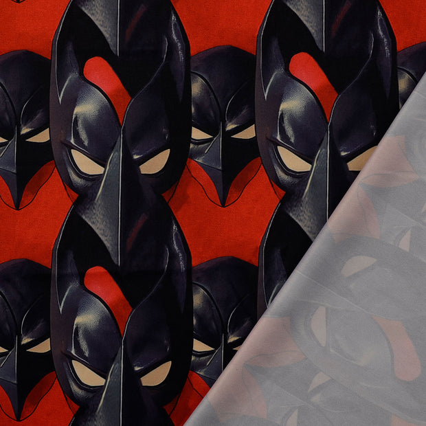 Jersey de Polyester tissu rouge imprimé numérique 