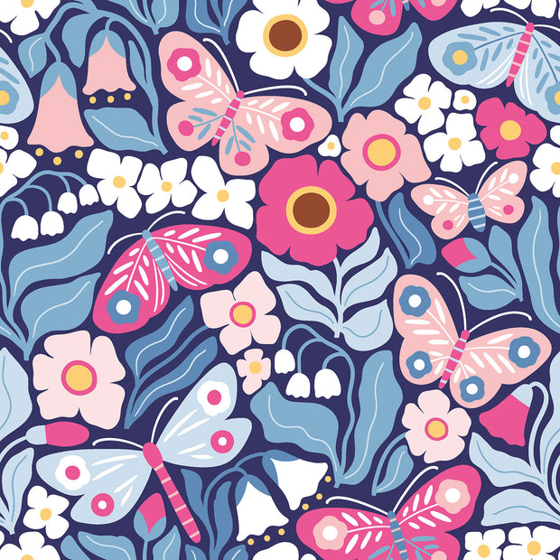 Aqua Protect (wasserdicht) fabrik Schmetterlinge Rosa
