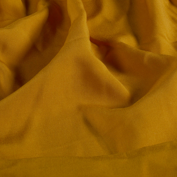 Viscose Poplin fabric Unicolour Oker