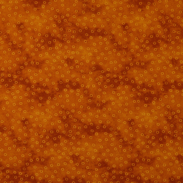 Popeline de Coton tissu motifs géométriques Bronze