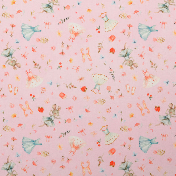 Fahnentuch fabrik Mäuse Helles Pink