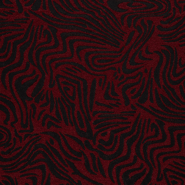 Jacquard fabrik Dunkelrot leicht glänzend 