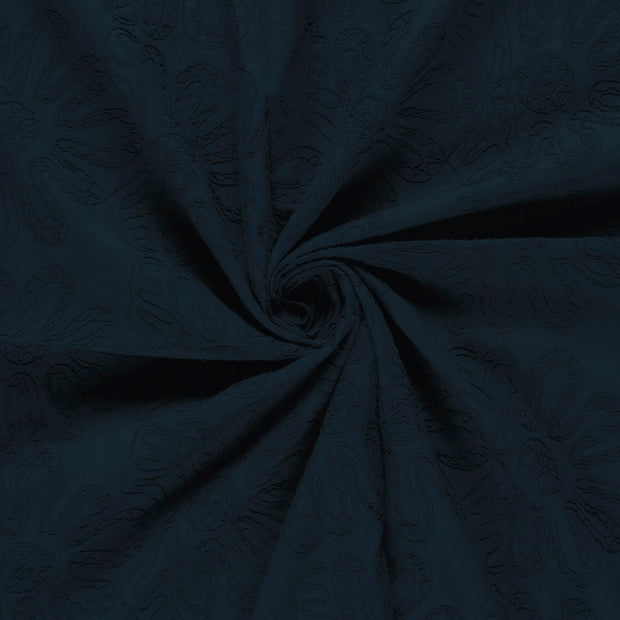 Cotton Poplin fabric Navy 