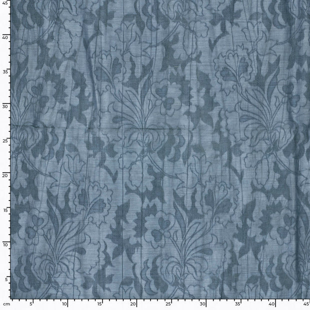  tissu Unicolore Bleu acier