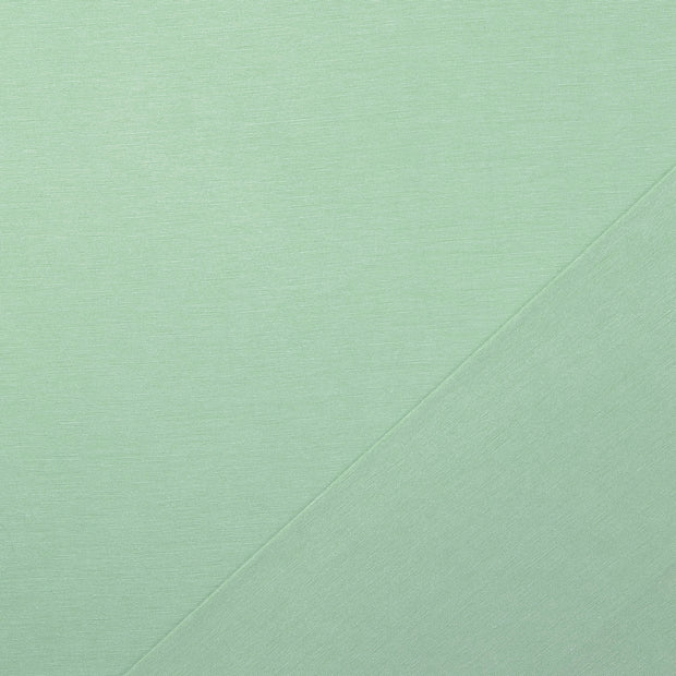 Cotton Jersey fabric Dark Mint stone washed 