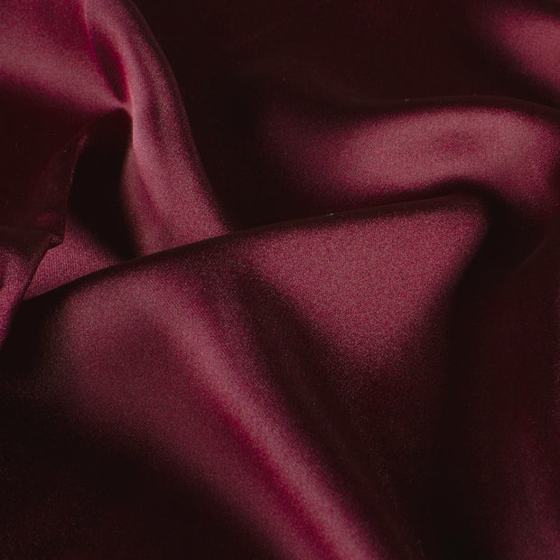 Satin fabric Unicolour Bordeaux