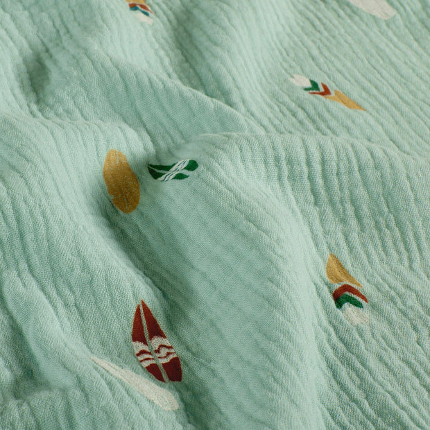 Musselin fabrik Sommer Babyblau