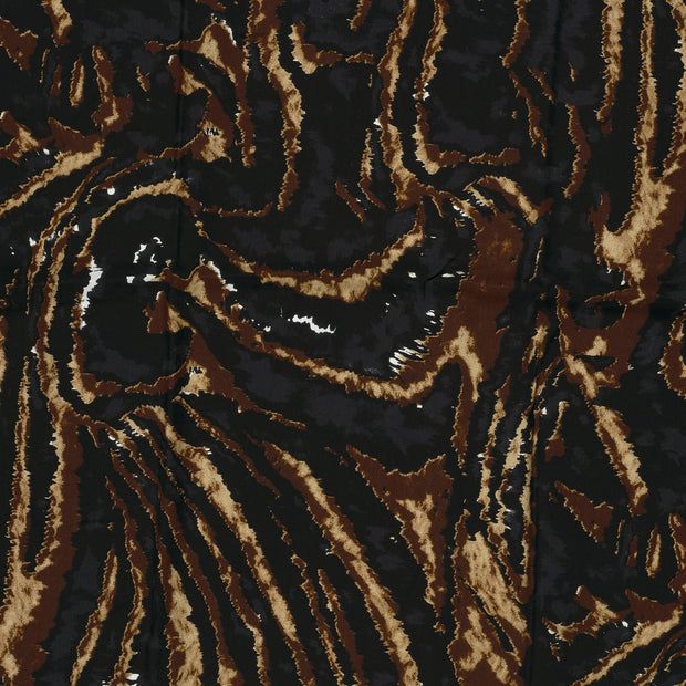 Popeline de Viscose tissu Noir 