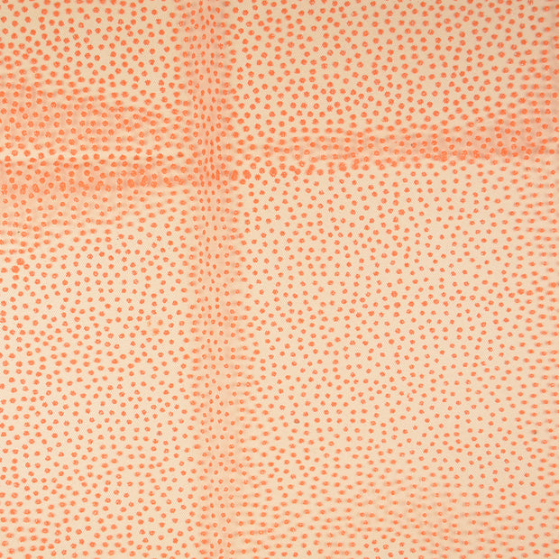 maille tissu orange 