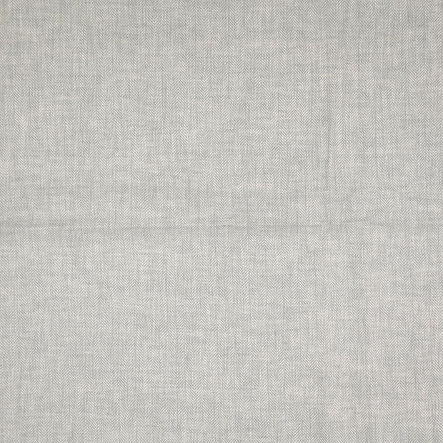 Linen fabric Herringbone grey