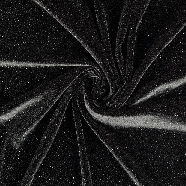 Samt Jersey fabrik schwarz 