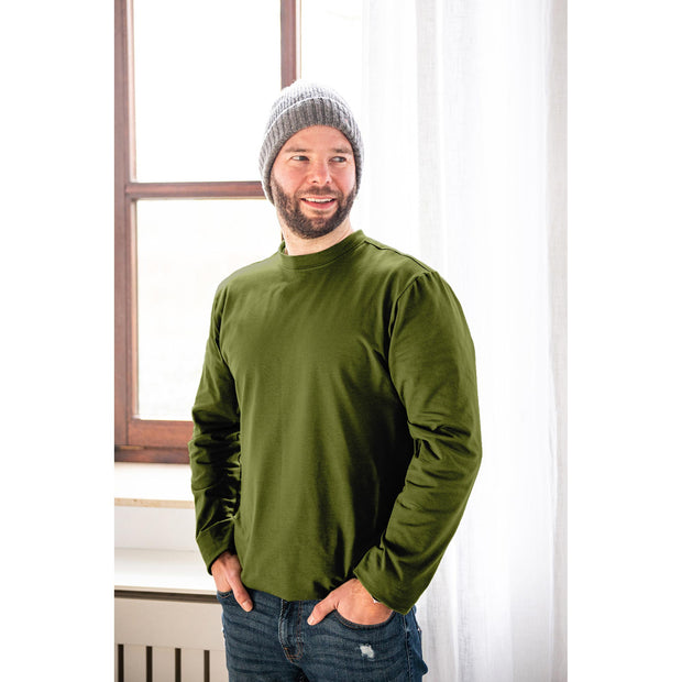 viscose jersey fabric Unicolour Olive Green