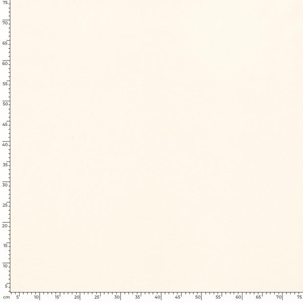 Mantel Wool Touch tissu Unicolore Blanc cassé