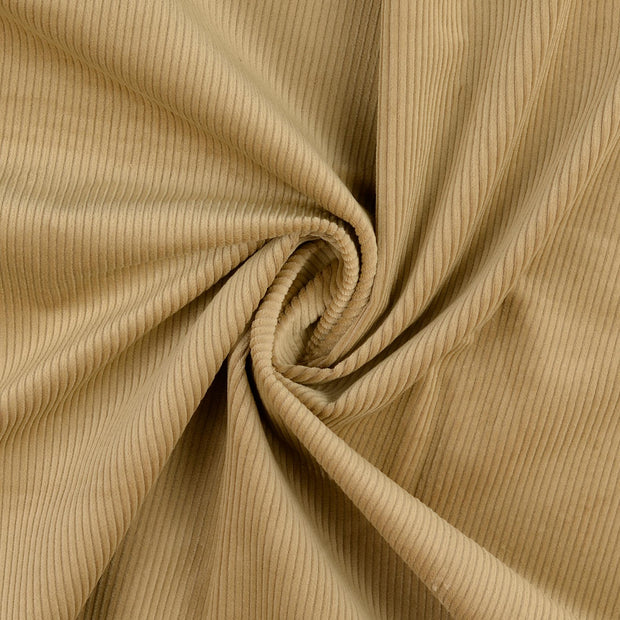Rib Jersey tissu Beige 