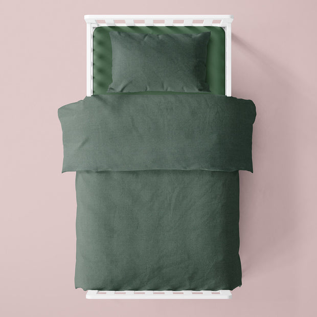 Cretonne tissu Unicolore Bleu Canard
