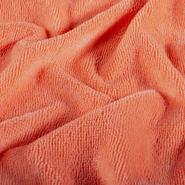 Bamboo Fleece fabric Unicolour Coral