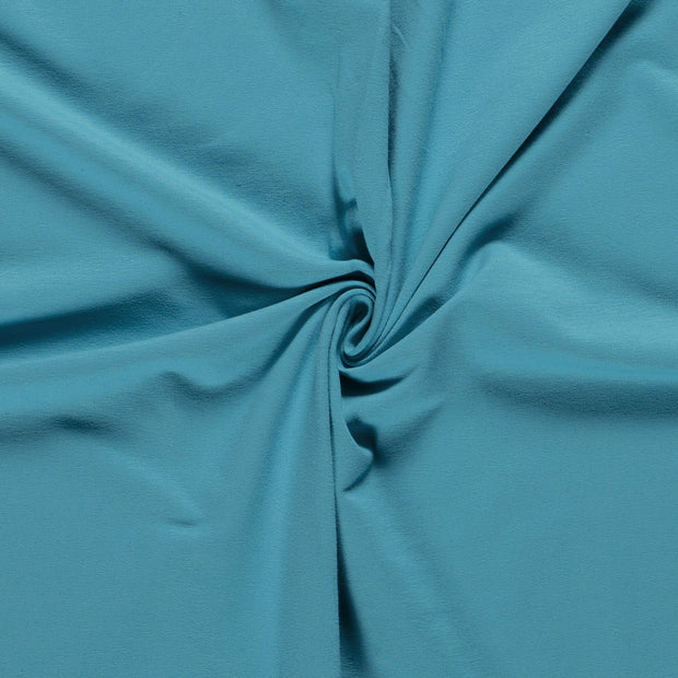 French Terry fabrik Uni Turquoise
