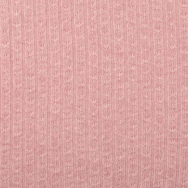 Heavy Knit fabric Unicolour Old Pink