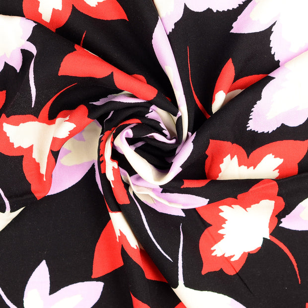 Viscose Poplin fabric red 