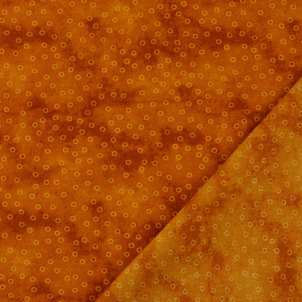 Popeline de Coton tissu Bronze 