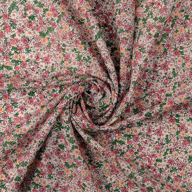 Voile tissu Rose 