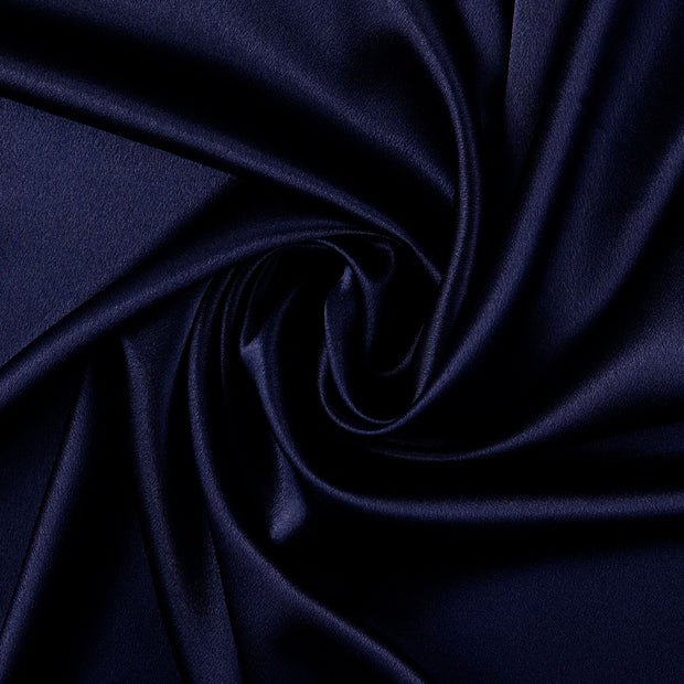 Satin tissu Bleu Marine 