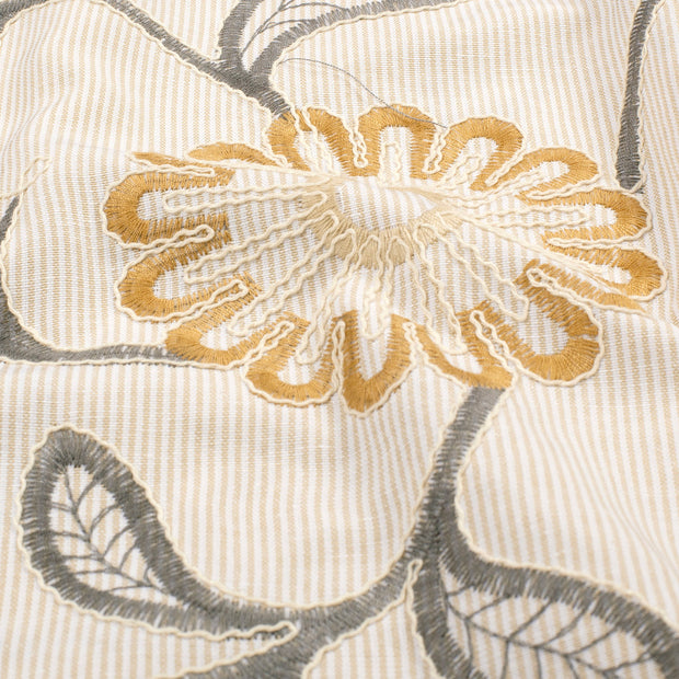 Baumwoll Webware fabrik Blumen Beige