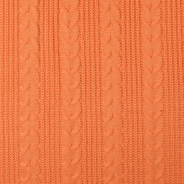 Heavy Knit tissu Unicolore Abricot