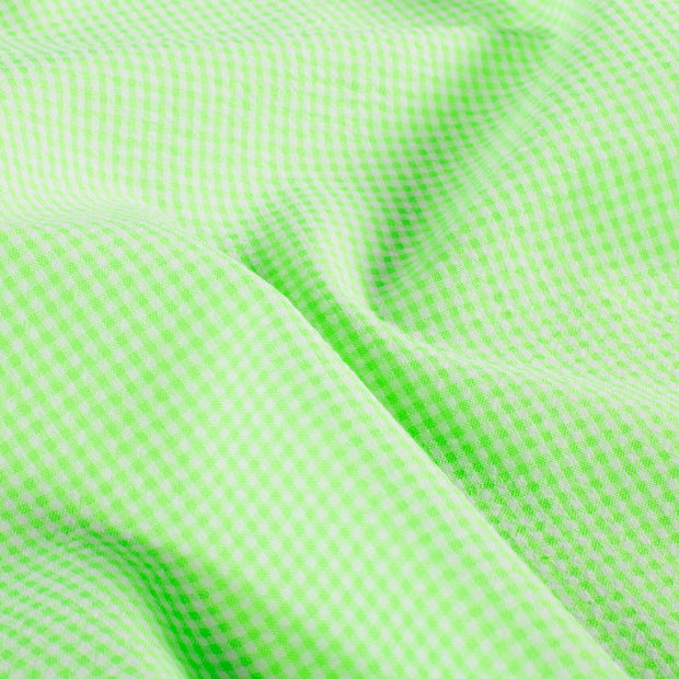 Popeline de Coton tissu Unicolore Vert Fluo