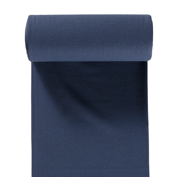 Bord Cote Fil Teint tissu Bleu Marine 