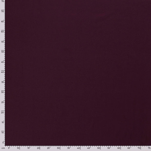 Jersey fabric Unicolour Wine red