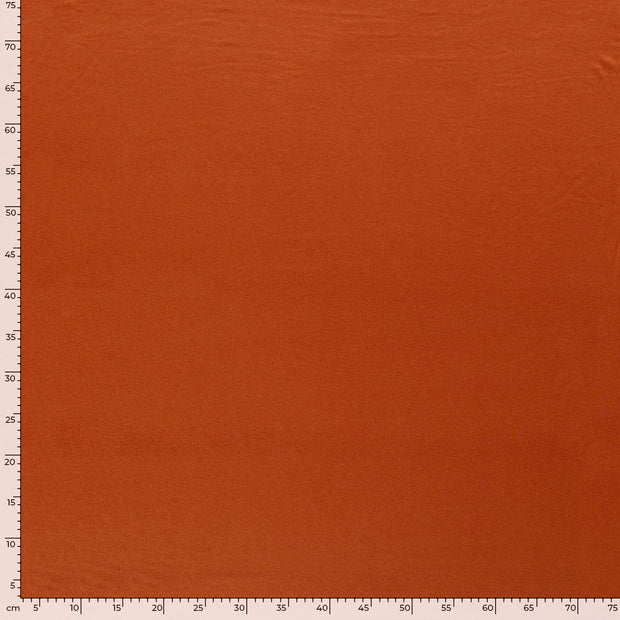 Jersey de Viscose tissu Unicolore Brique