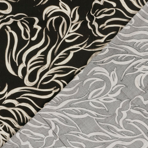 Viscose Twill fabric Abstract printed 