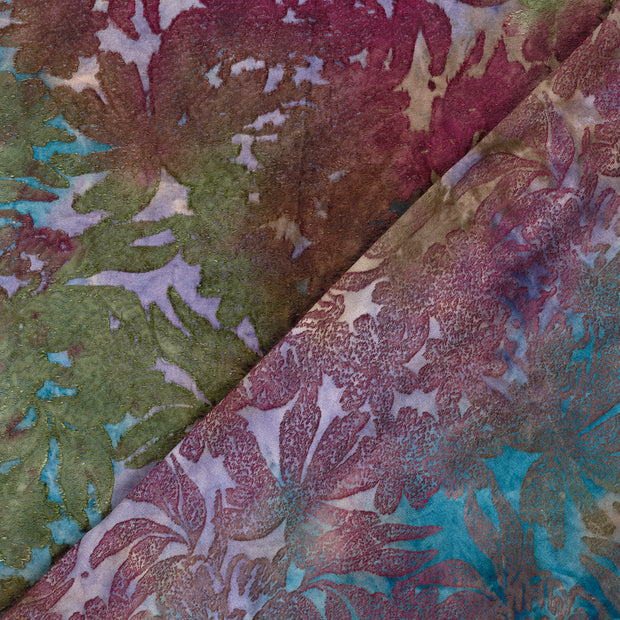 Jacquard fabric Flowers printed 