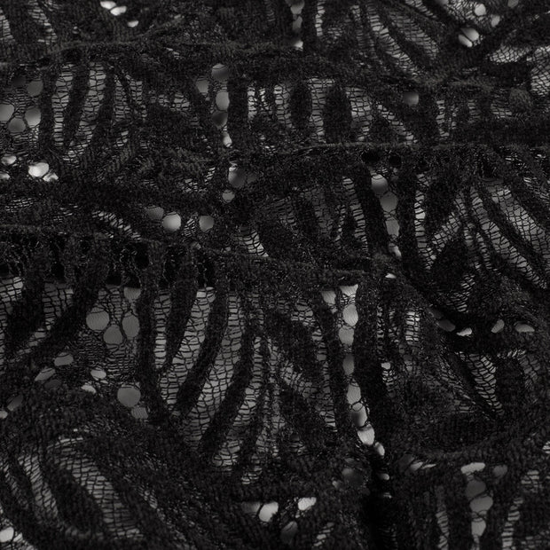 Chenille fabric Unicolour Black