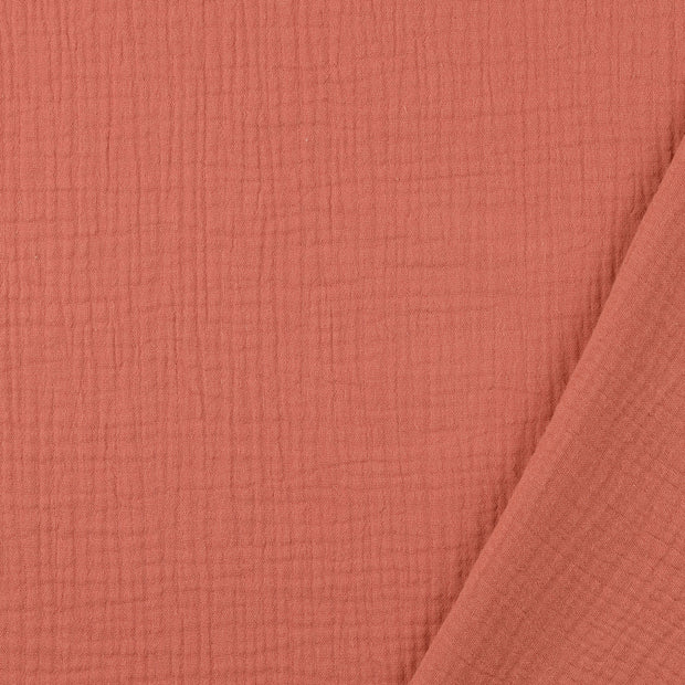 Muslin fabric salmon 