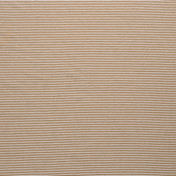Jersey de Coton Fil Teint tissu Camel doux 