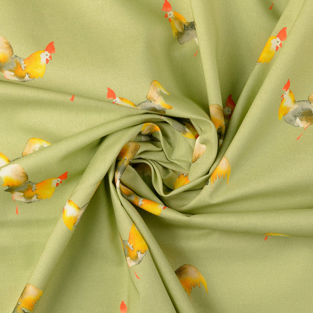 Cretonne tissu Menthe foncée 