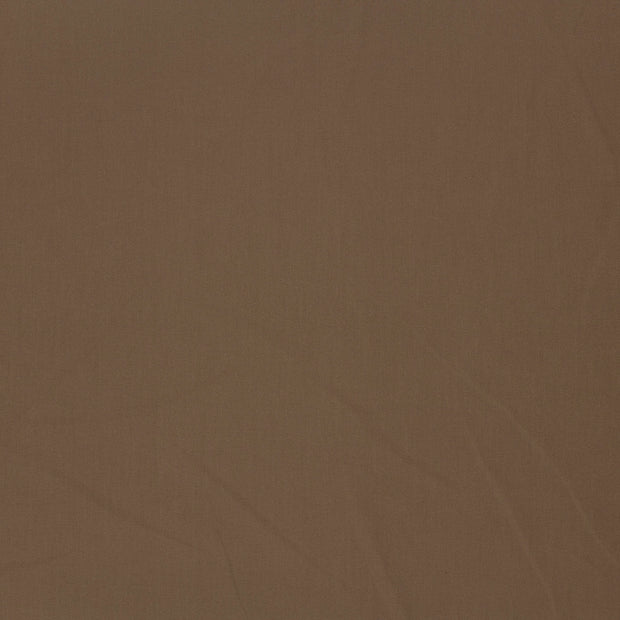 Cotton Poplin GOTS organic fabric Taupe Grey matte 
