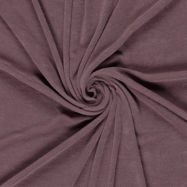 Stretch terry fabric Mauve 
