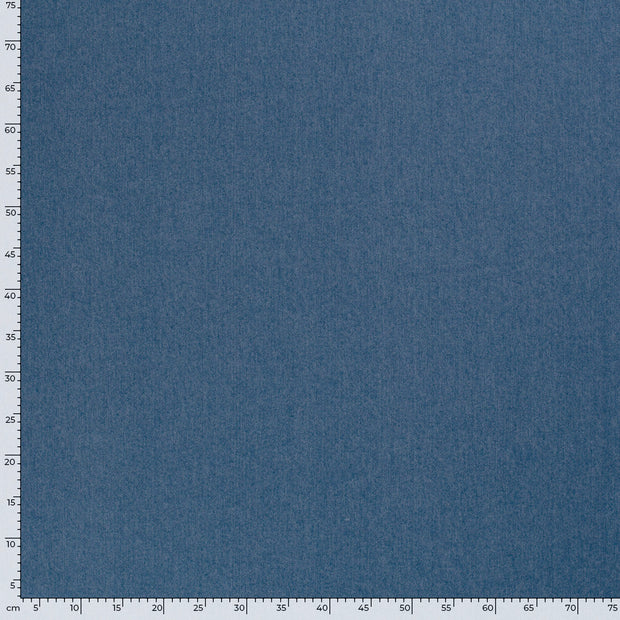 Jeans Stretch fabrik Uni Indigoblau