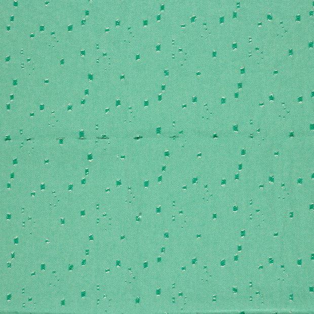 Denim fabric Green matte 